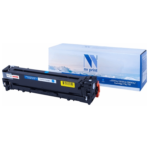 Картридж NV Print CF211A/ CE321A/ CB541A/ 716/ 731 голубой совместимый картридж nv print cf211a ce321a cb541a 716 731 голубой совместимый