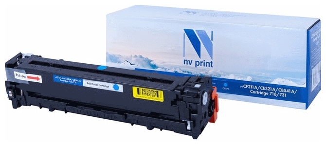 Картридж NV Print CF211A/ CE321A/ CB541A/ 716/ 731 голубой совместимый