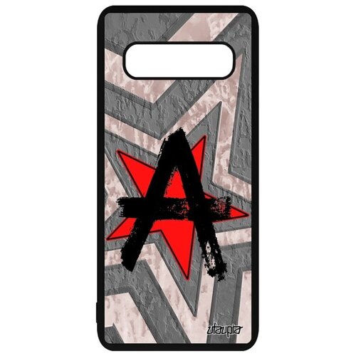 фото Чехол на телефон // galaxy s10 // "анархия" anarchy символ, utaupia, серый