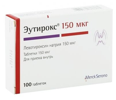 Эутирокс таб., 150 мкг, 100 шт.