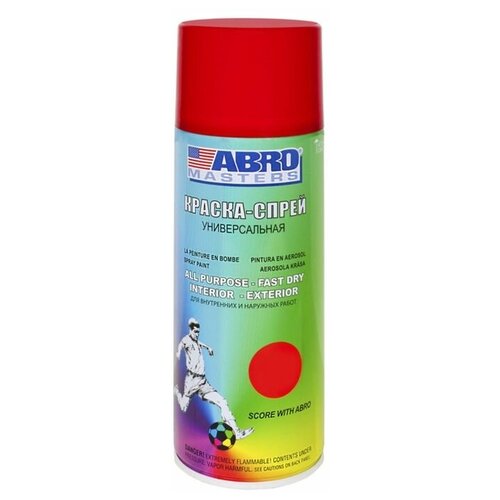 ABRO Краска-спрей ABRO MASTERS, 400 мл, красная SP-075-AM краска abro masters черный глянцевая 400 мл 1 шт