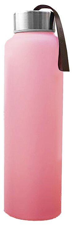 Бутылка для воды EveryDay Baby 1049 400 мл стекло, силикон розовый