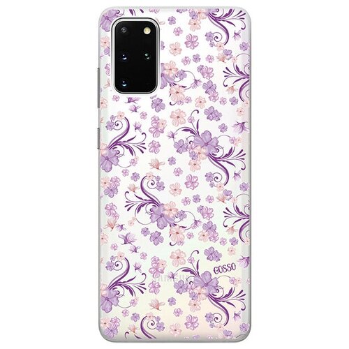 Ультратонкий силиконовый чехол-накладка для Samsung Galaxy S20+ с 3D принтом Lilac Flowers ультратонкий силиконовый чехол накладка для samsung galaxy s20 ultra с 3d принтом lilac flowers