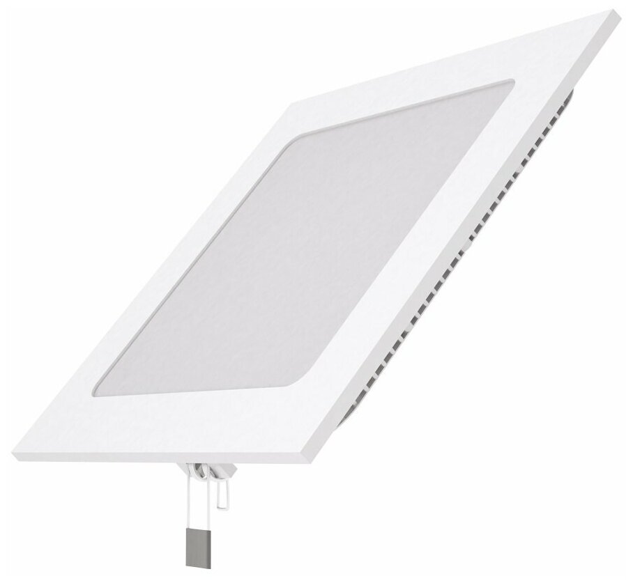 фото Встраиваемый светильник Gauss ультратонкий квадратный IP20 15W,170х170х22, Ø155х155,3000K 990лм 1/20