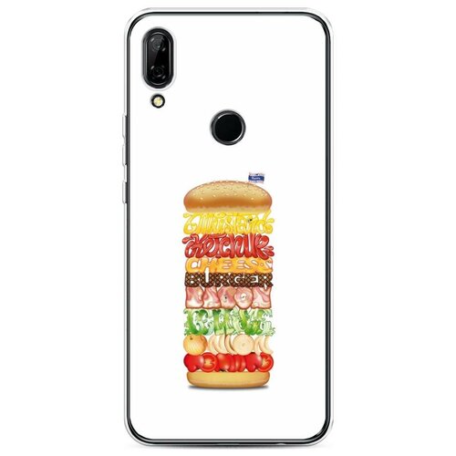 фото Силиконовый чехол "бургеры 4" на huawei p smart z / хуавей п смарт z case place