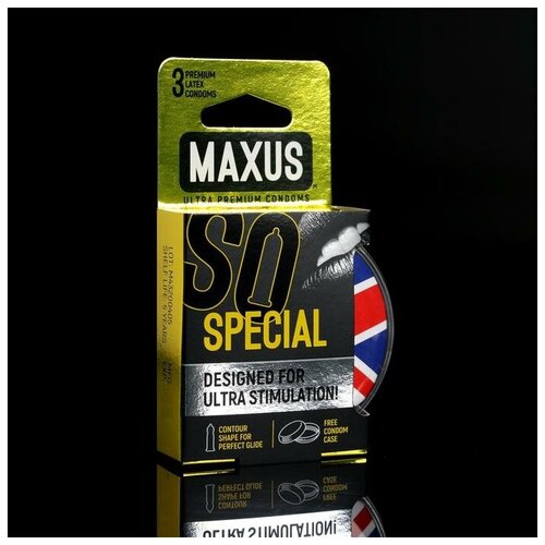 Презервативы точечно-ребристые MAXUS AIR Special, 3 шт 6903618