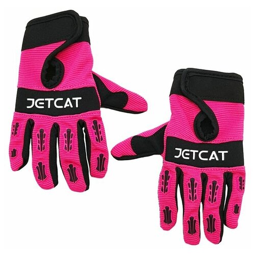 Перчатки JETCAT, розовый, черный