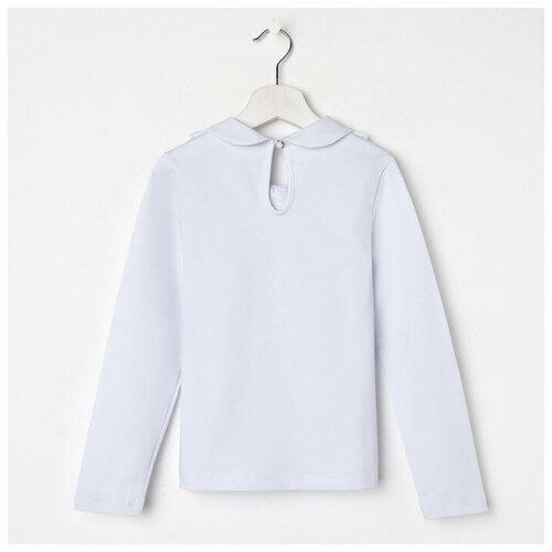 Мануфактурная лавка Школьная блузка для девочки, цвет белый, рост 134