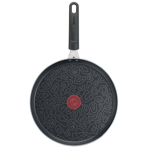 фото Сковорода блинная tefal chandeleur leopard b2751102 круглая 28см ручка несъемная (без крышки) черный (2100119032)