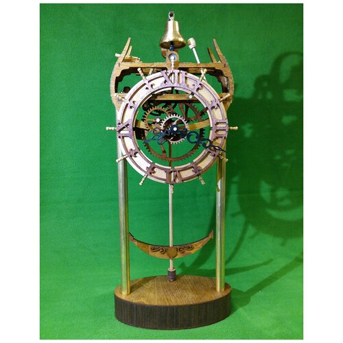 Сборная модель, морские деревянные часы, 210х110х510 мм сборная модель настольные каминные деревянные часы 230х110х380 мм