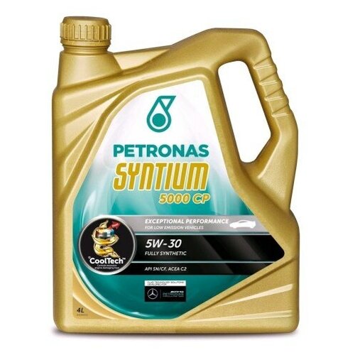 Моторное масло PETRONAS SYNTIUM 5000 CP 5W30 4 литра 70606K1YEU Синтетическое API SN, CF ACEA C2 PSA B71 2290 Renault RN 0700