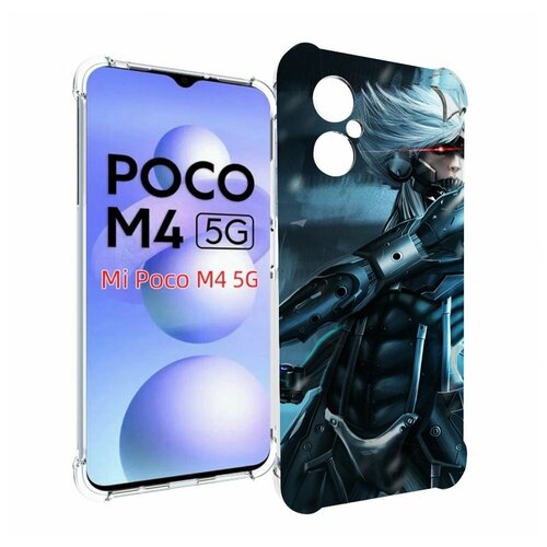 Чехол MyPads Metal Gear Rising Revengeance для Xiaomi Poco M4 5G задняя-панель-накладка-бампер