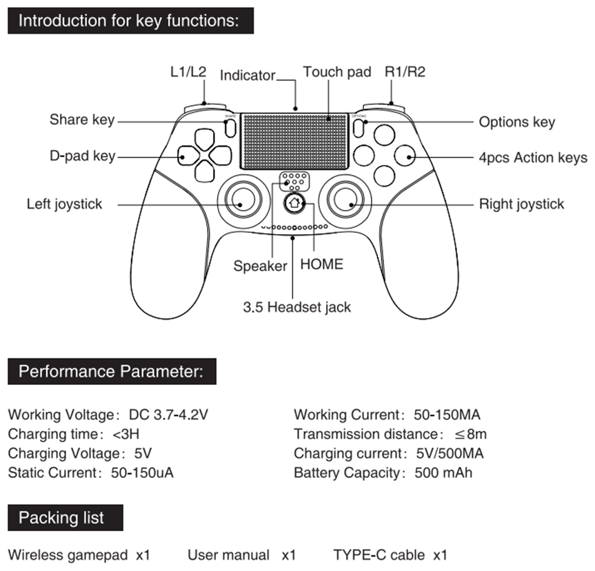 Схема dualshock 4