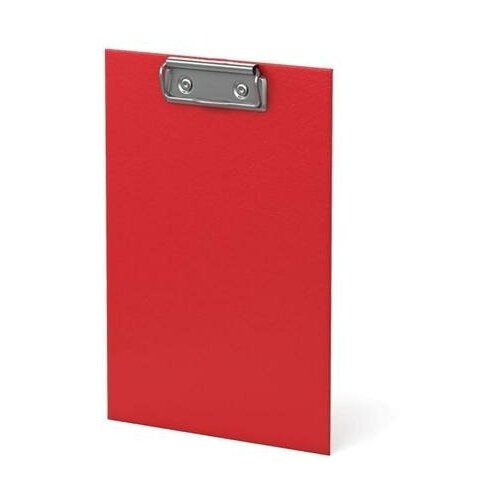 фото Планшет с зажимом а5, ламинированный картон, erichkrause standard, без подвеса, красный нет бренда