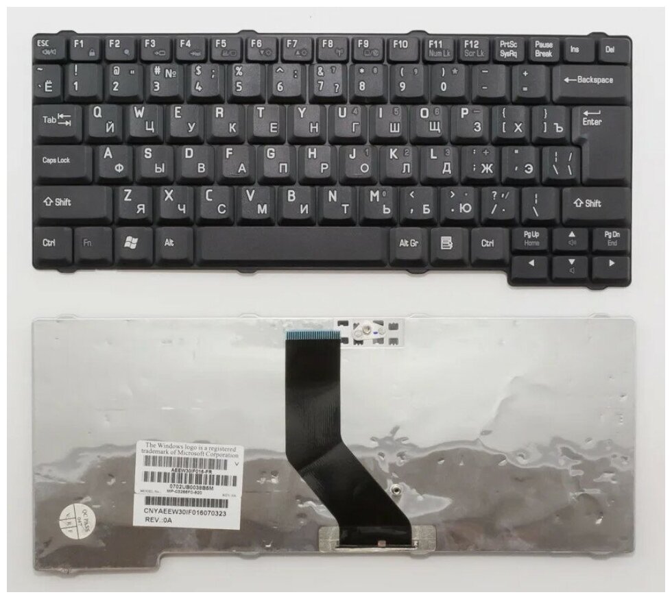 Клавиатура для ноутбука Toshiba Satellite L20 черная