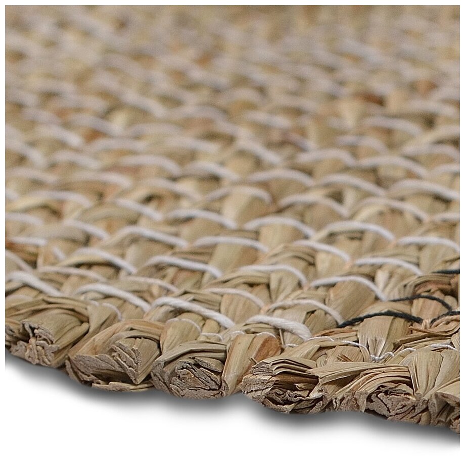 Ковер плетеный без ворса, циновка из сыти, 60х90 см / Bamboolend - фотография № 5