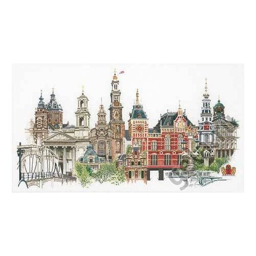 Thea Gouverneur Набор для вышивания Амстердам (450A), 79 х 50 см