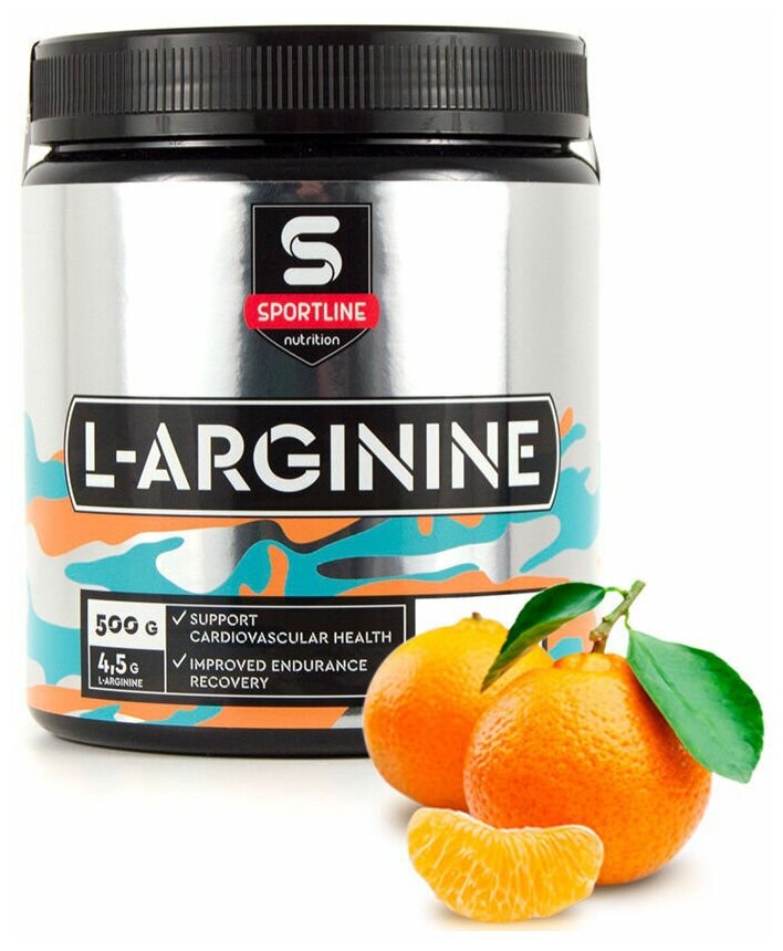 SportLine Nutrition L-Arginine со вкусом мандарин 500 гр.