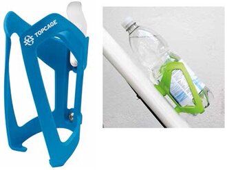 Флягодержатель Sks topcage. материал: пластик. вес 53г. подходит для стандартных пластиковых бутылок. цвет: синий