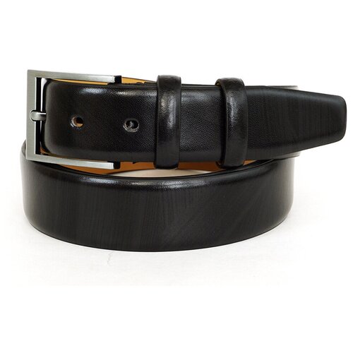 фото Кожаный черный классический брючный ремень. ширина 3,5 см.(115см) тренчик