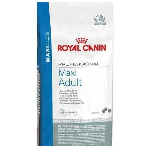 Royal Canin Maxi Adult корм для собак крупных пород от 15 месяцев до 8 лет 20 кг сухой корм bosch adult menue для взрослых собак всех пород смесь мясных и овощных гранул 3 кг