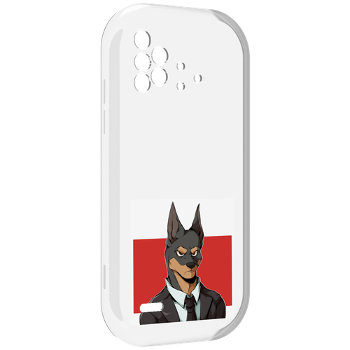 Чехол MyPads офисный работник собака для UMIDIGI Bison X10 / X10 Pro задняя-панель-накладка-бампер