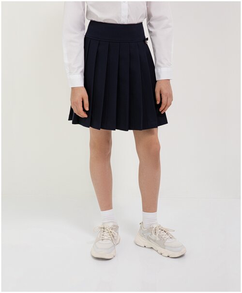 Школьная юбка Gulliver, размер 134, синий