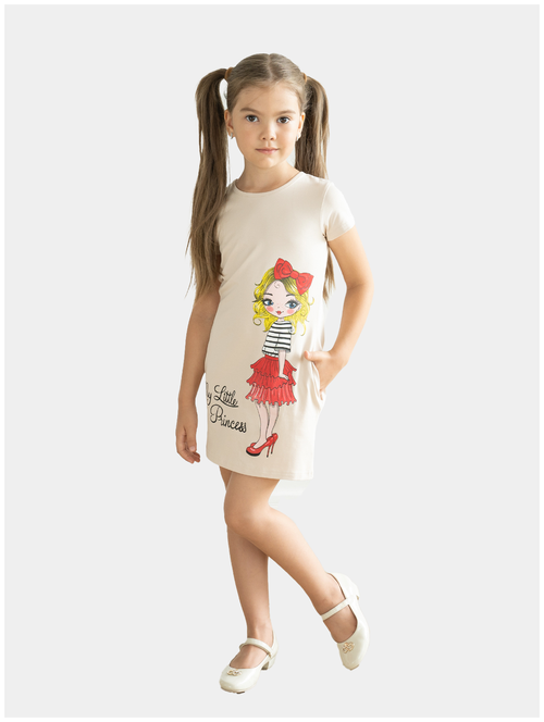 Платье для девочки, короткий рукав,Утенок ПЛ-736, цвет бирюза