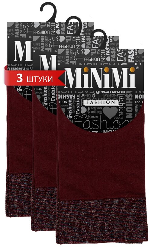 Носки MiNiMi, 70 den, 3 пары, размер 0 (one size), красный