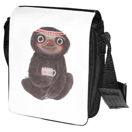 фото Сумка на плечо coolpodarok ленивец йога релакс