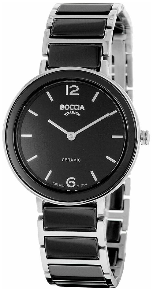 Наручные часы BOCCIA Наручные часы Boccia Titanium 3311-02, черный