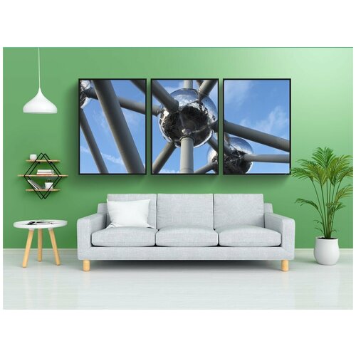 фото Набор модулных постеров для интерьера "архитектуры, строительство, структура" 60x90 см. в тубусе, без рамки lotsprints