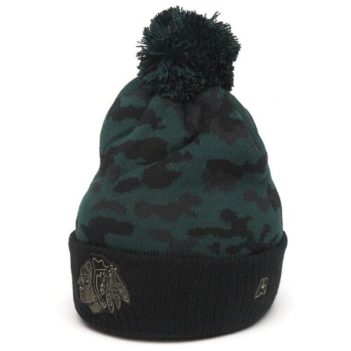 фото 59352 шапка atributika & club chicago blackhawks р. 55-58 (зеленый-милитари)