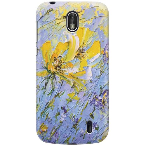 фото Re:pa накладка transparent для nokia 1 с принтом "желтое на синем"