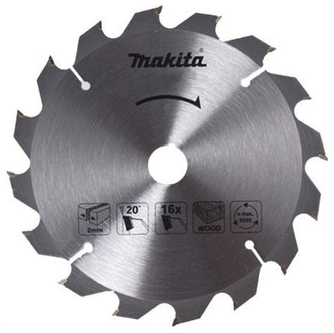 Диск пильный по дереву (185x30/16/20x2.0 мм; 20Z) Makita D-45917 - фотография № 8