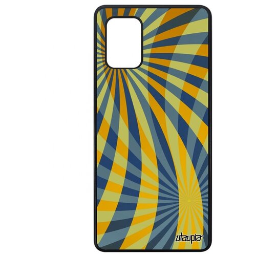 фото Красивый чехол на мобильный // galaxy a71 // "спирали" узор полосы, utaupia, желтый