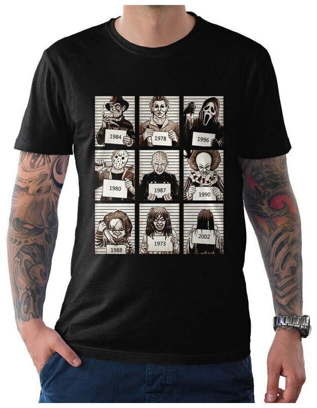 Футболка DreamShirts Герои фильмов ужасов Мужская черная 