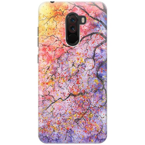 фото Re:pa накладка transparent для xiaomi pocophone f1 с принтом "лето в ветках"