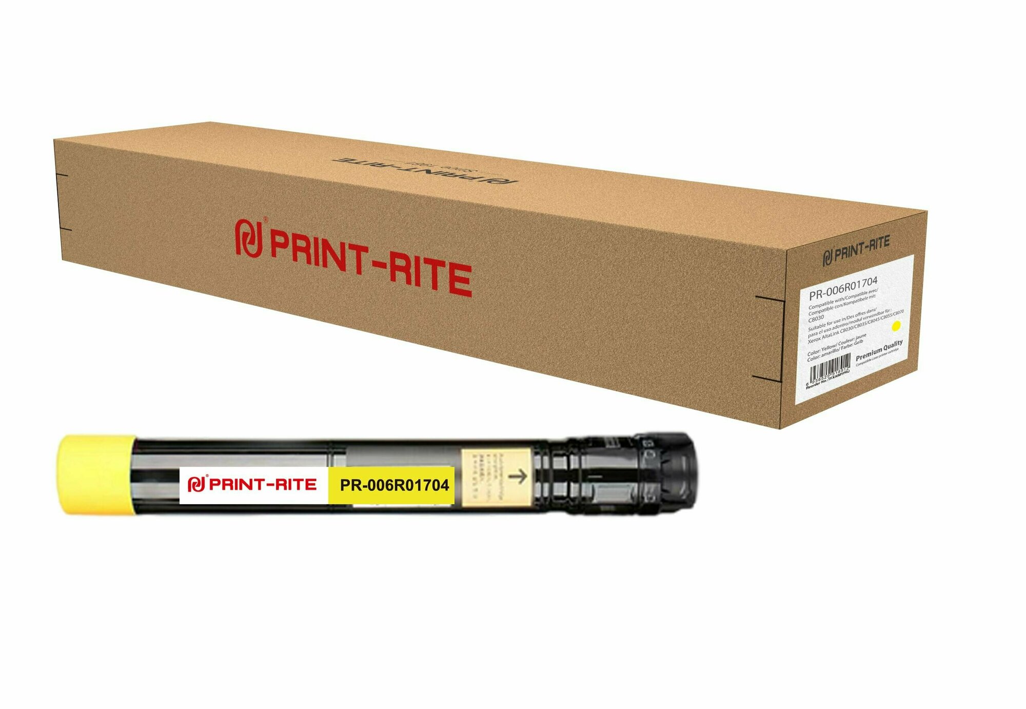 Print-Rite PR-006R01704 картридж лазерный (Xerox 006R01704) желтый 15000 стр