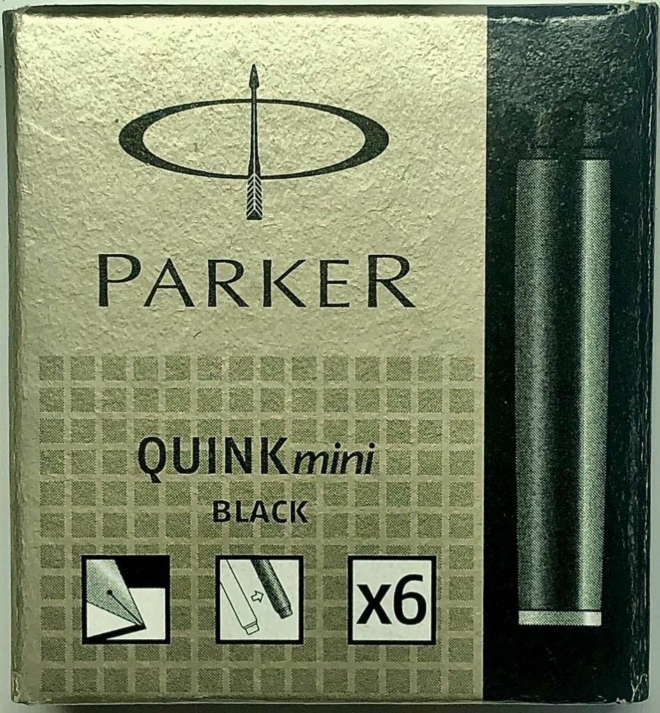 Картридж Quink Z17 MINI черный, 6 шт (S0767220) PARKER - фото №3