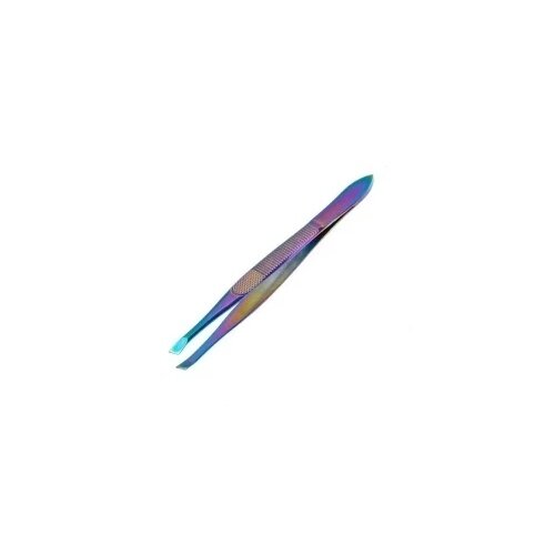 Пинцет для бровей Zinger "Classic", Slant, цветной