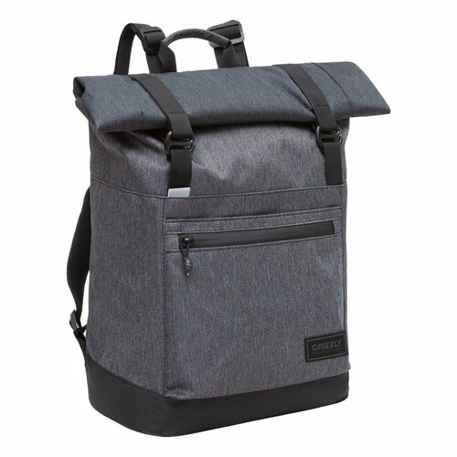 фото Рюкзак grizzly rql-315-1 черный-серый 29х42х11