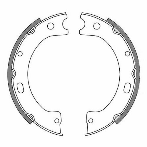 Комплект колодкок стояночного тормоза Roadhouse 424300 для Nissan Patrol IV, V