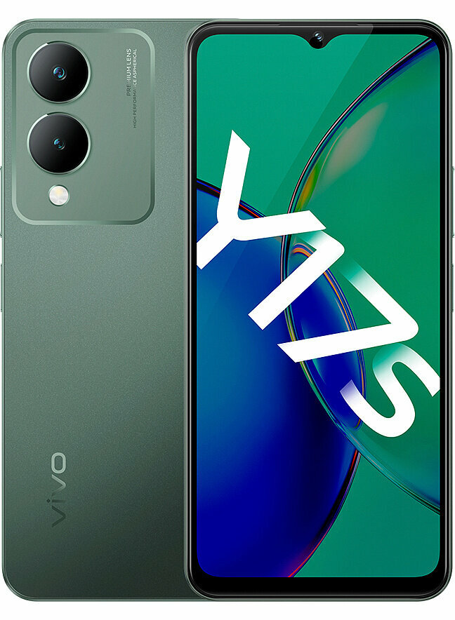 Смартфон vivo Y17s 4/128 ГБ, Dual nano SIM, зеленый лес