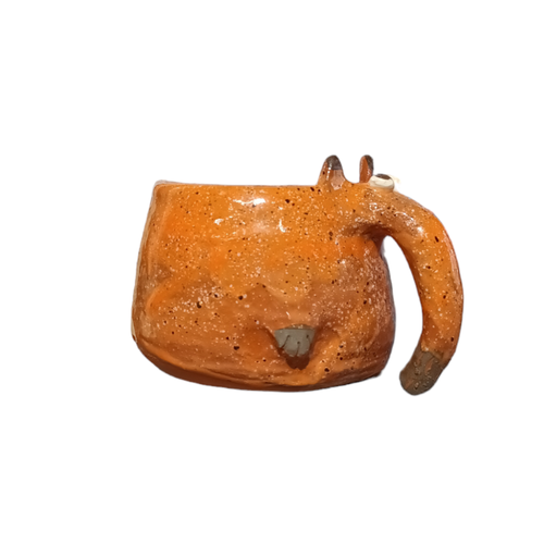 Кружка ручной работы «Лисица с лапками»