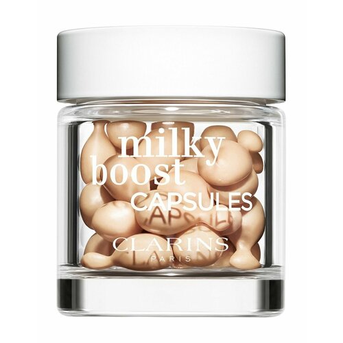 CLARINS Тональный флюид для лица в капсулах Milky Boost Capsules (01)