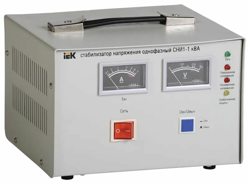Стабилизатор напряжения однофазный СНИ1-1 кВА IEK IVS10-1-01000