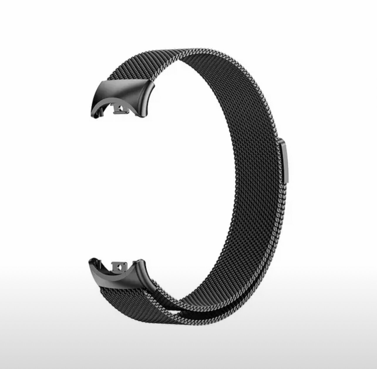 Металлический ремешок для фитнес браслета Xiaomi Mi Band 8/ Сетчатый ремешок миланская петля для трекера Сяоми Ми Бэнд 8