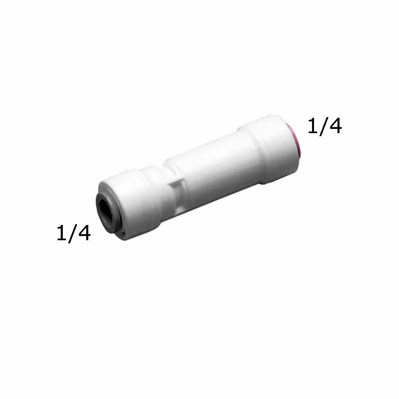 фото Обратный клапан прямой ITiger с двойным уплотнением (фитинг под трубку 1/4'), совместим со всеми системами (Родничок, Гейзер, Барьер, Аквафор, AquaPro, Raifil, Atoll)
