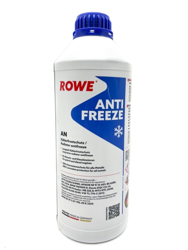 Охлаждающая жидкость антифриз ROWE HIGHTEC ANTIFREEZE AN G11 1,5л